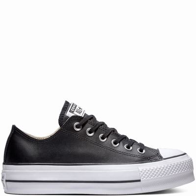 Férfi Converse Chuck Taylor All Star Platform Clean Leather Low-Top Tornacipő CO4635127 Fekete/Fehér